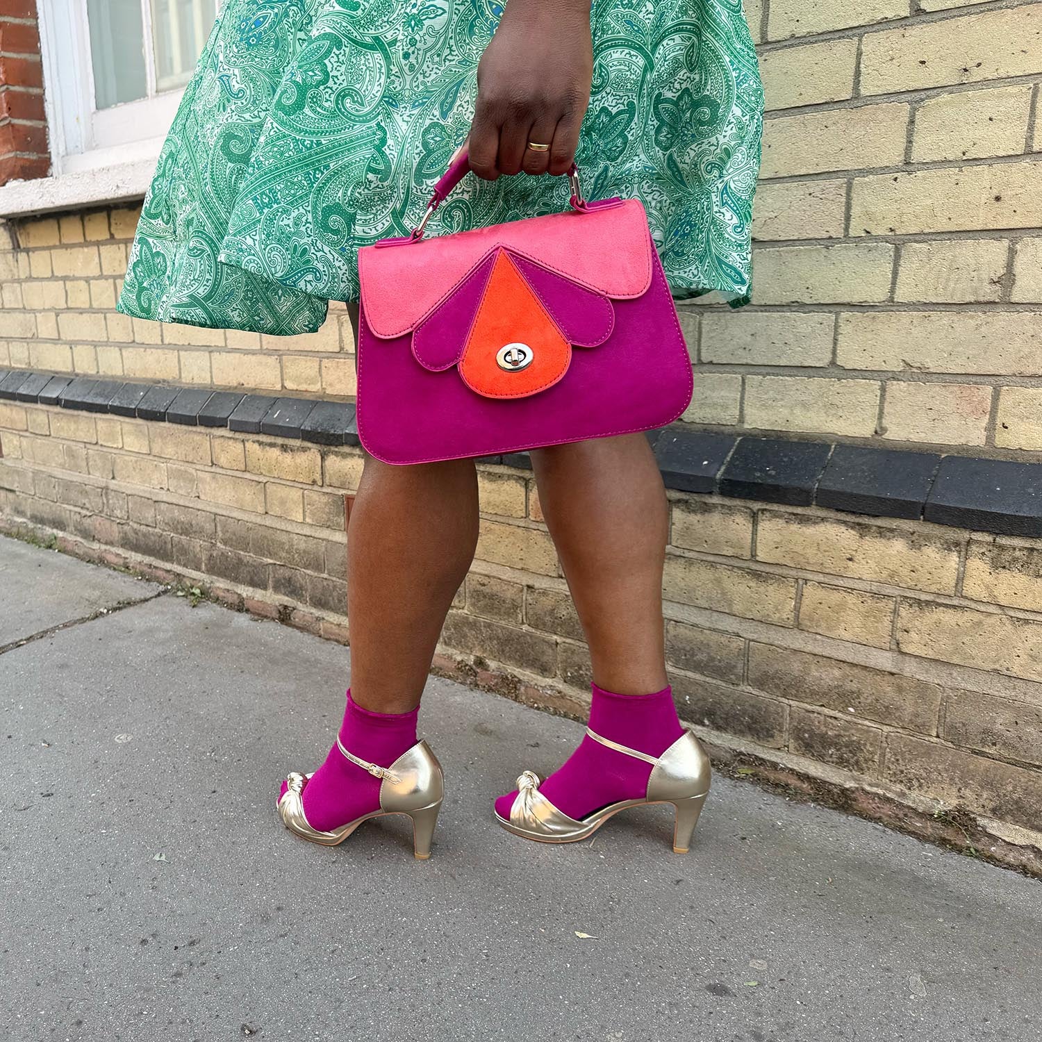 Bamboo Ankle Socks - Hibiscus