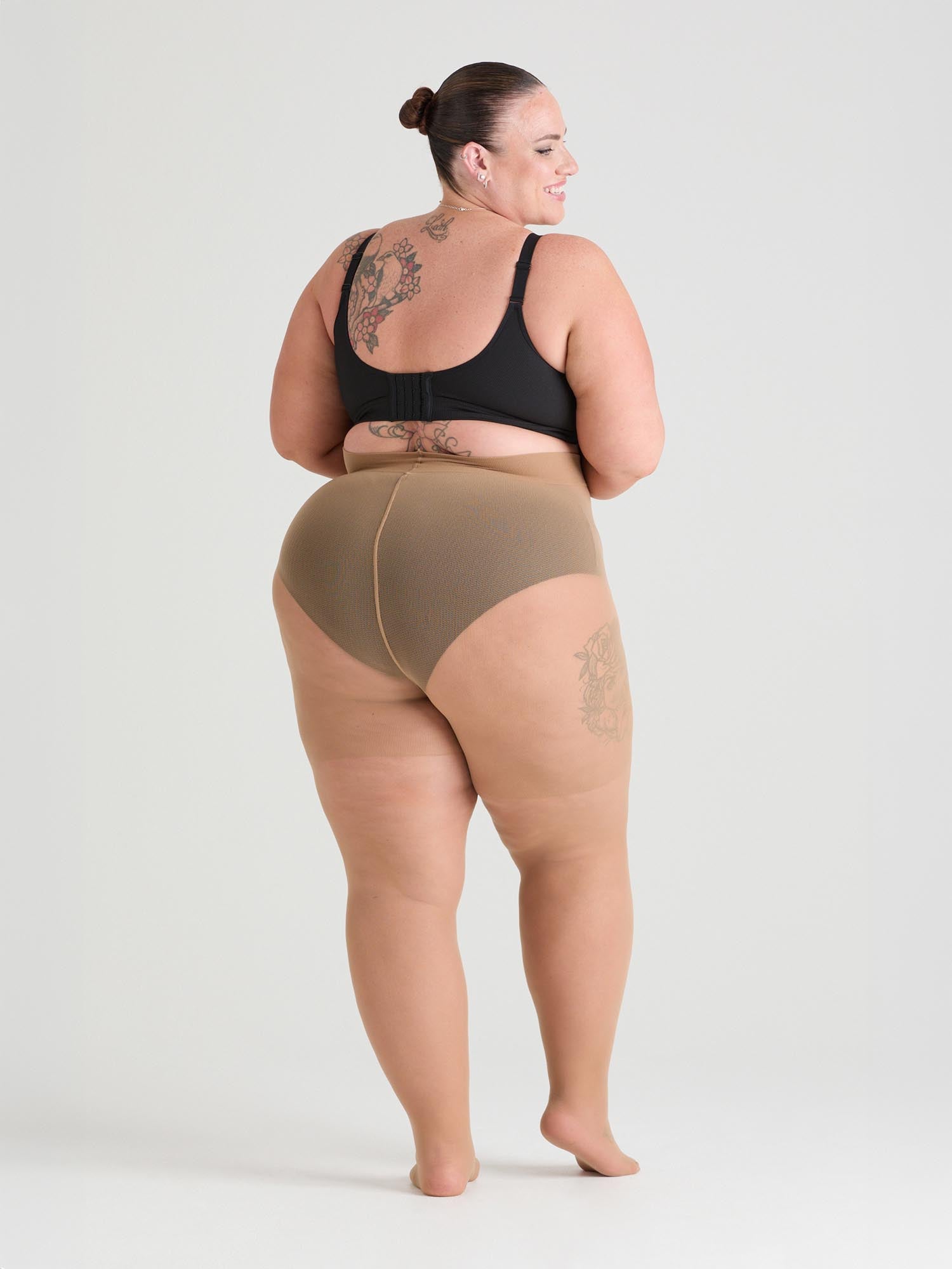 30 Denier Sheer Tights - Caramel Latte