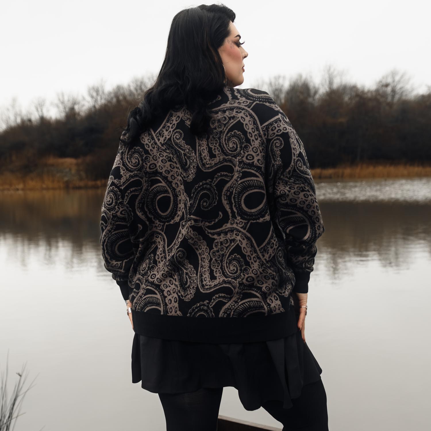 Cotton Rich Cardigan - Kraken's Embrace