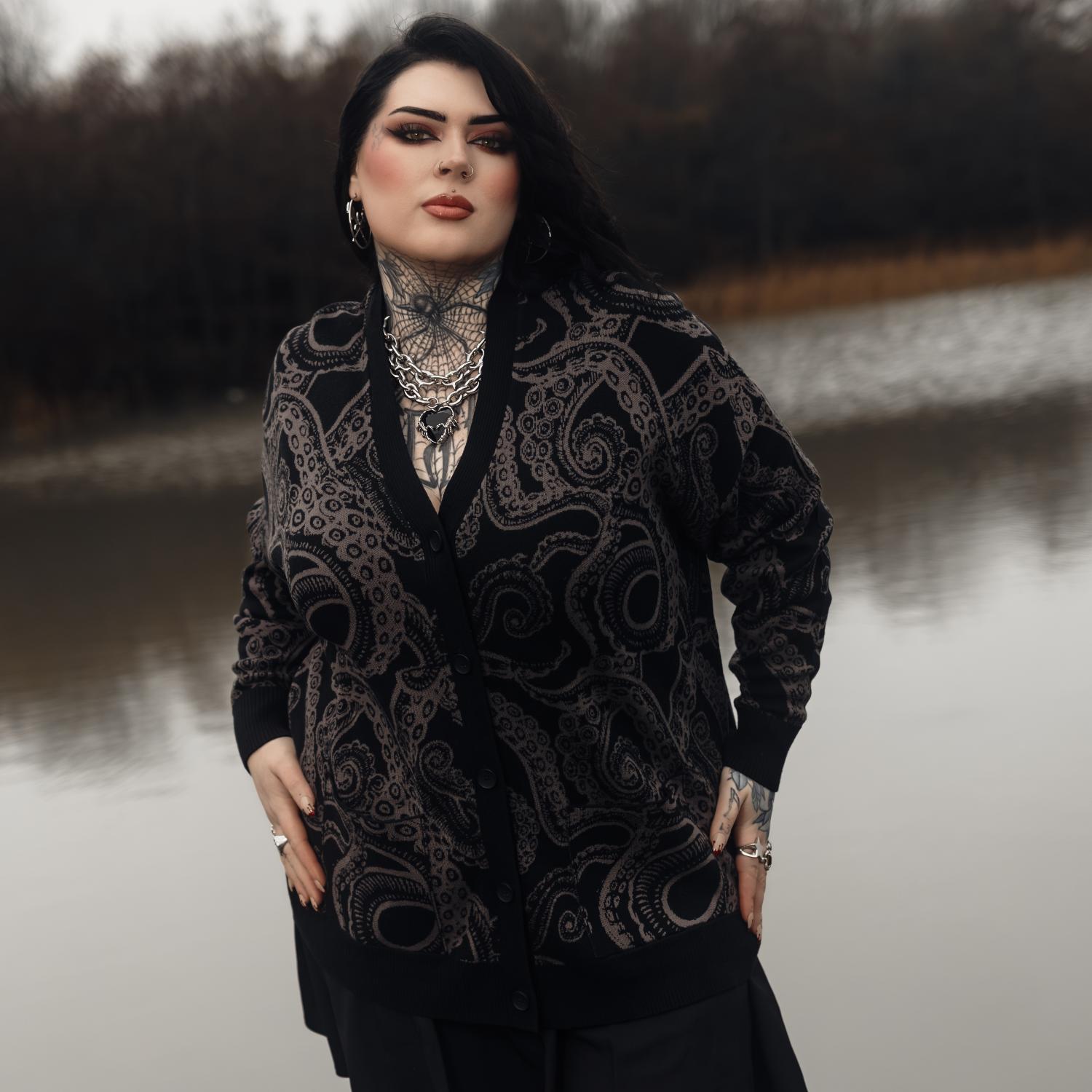 Cotton Rich Cardigan - Kraken's Embrace