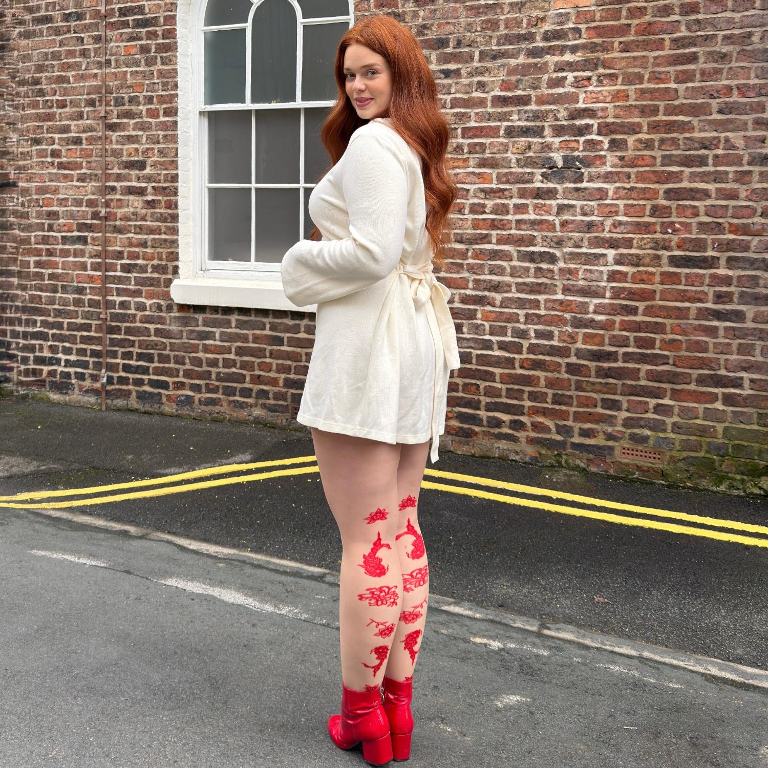 Paper Cut Tights - Builders Tea