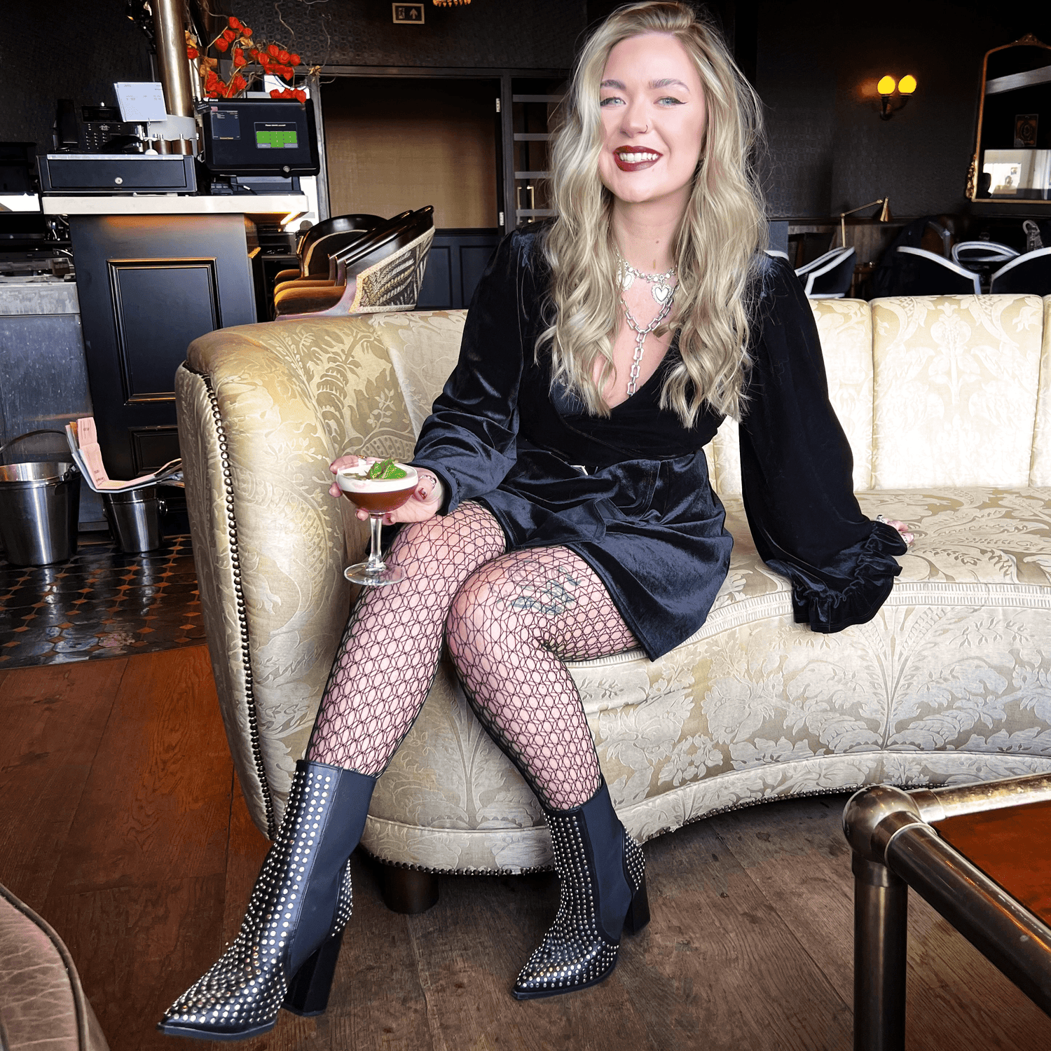 Gilded Glamour Fishnets