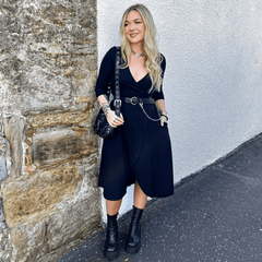 Wrap Dress - Black - Snag
