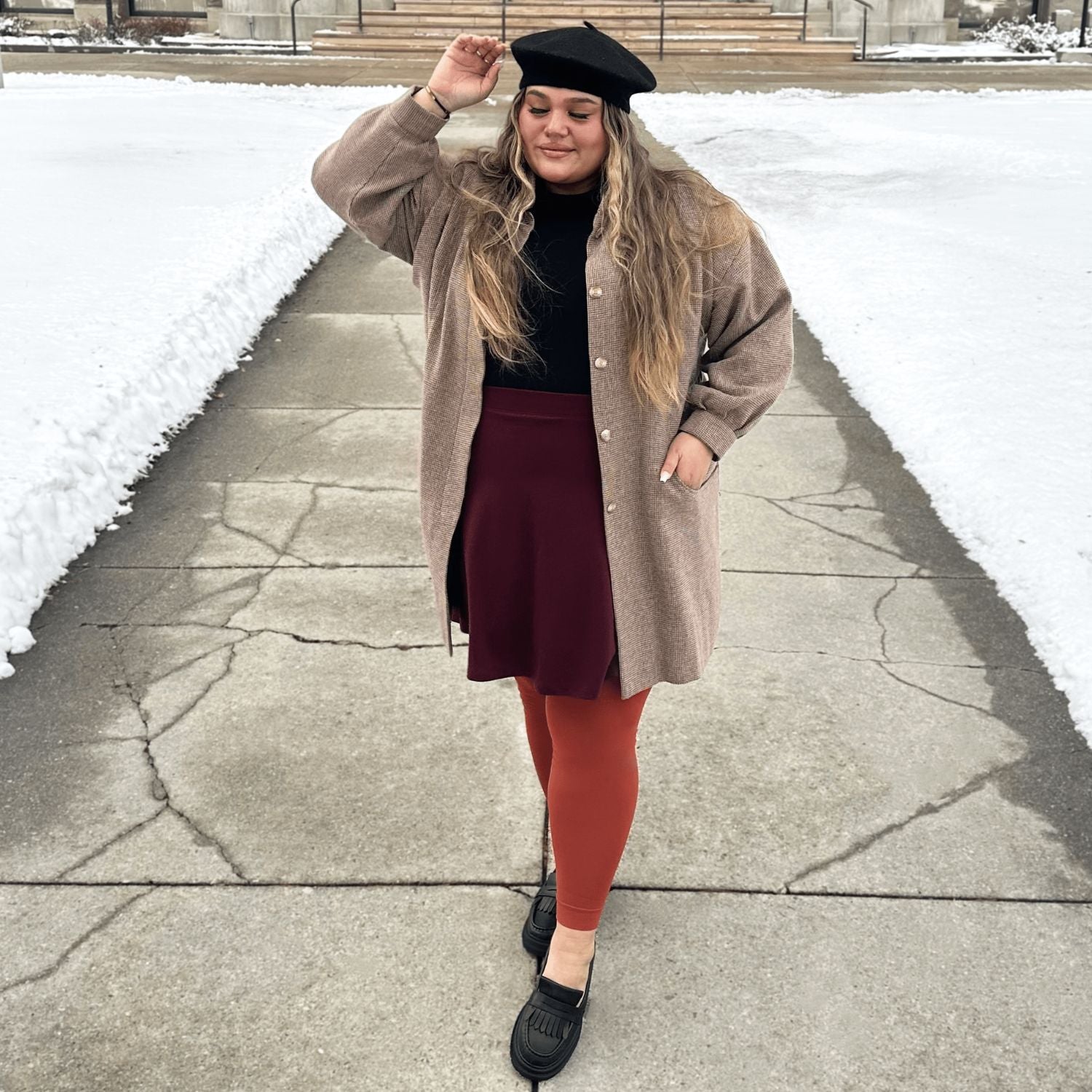 80 Denier Footless Tights - Butternut