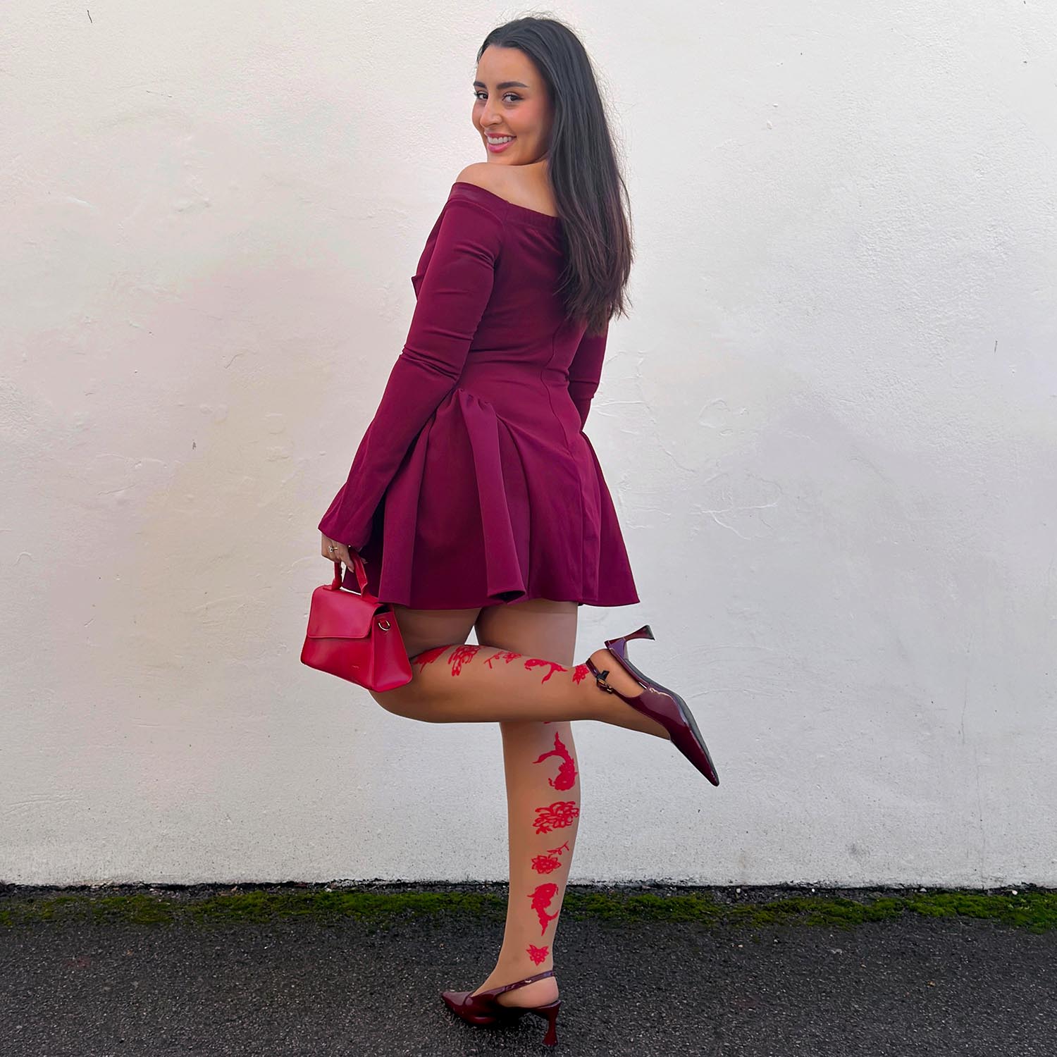 Paper Cut Tights - Caramel Latte