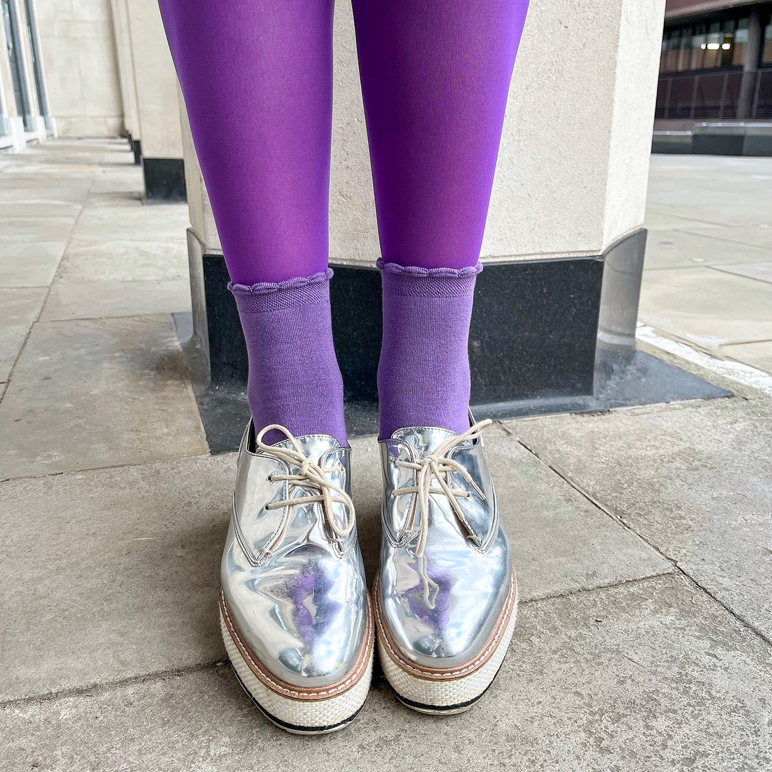 30 Denier Sheer Tights - Purple Haze