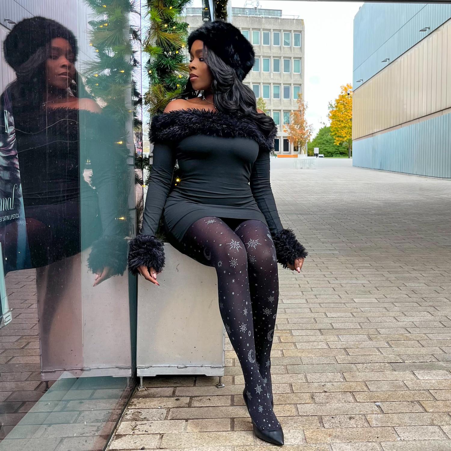 80 Denier Opaque Tights - Winter Solstice