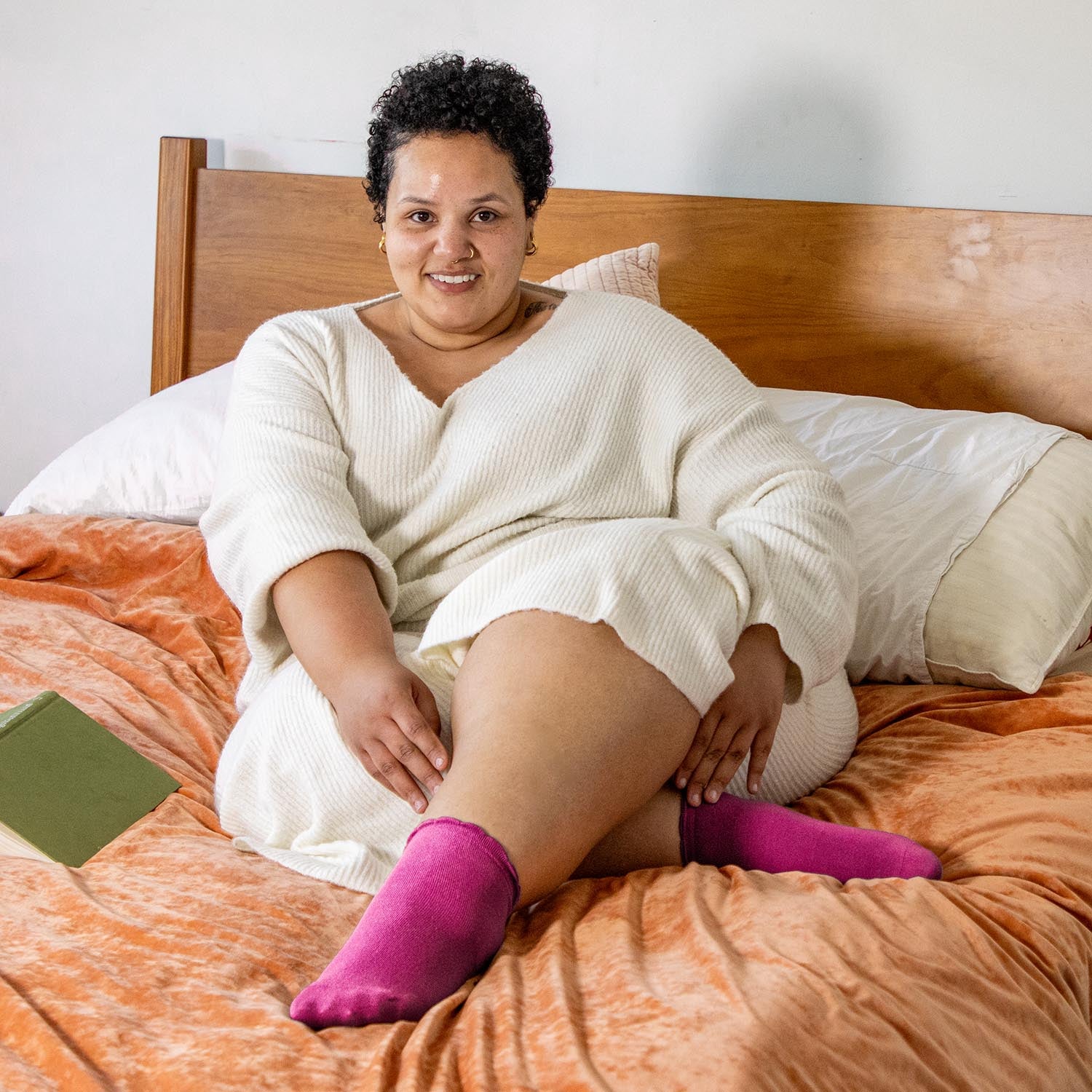 Bamboo Ankle Socks - Hibiscus