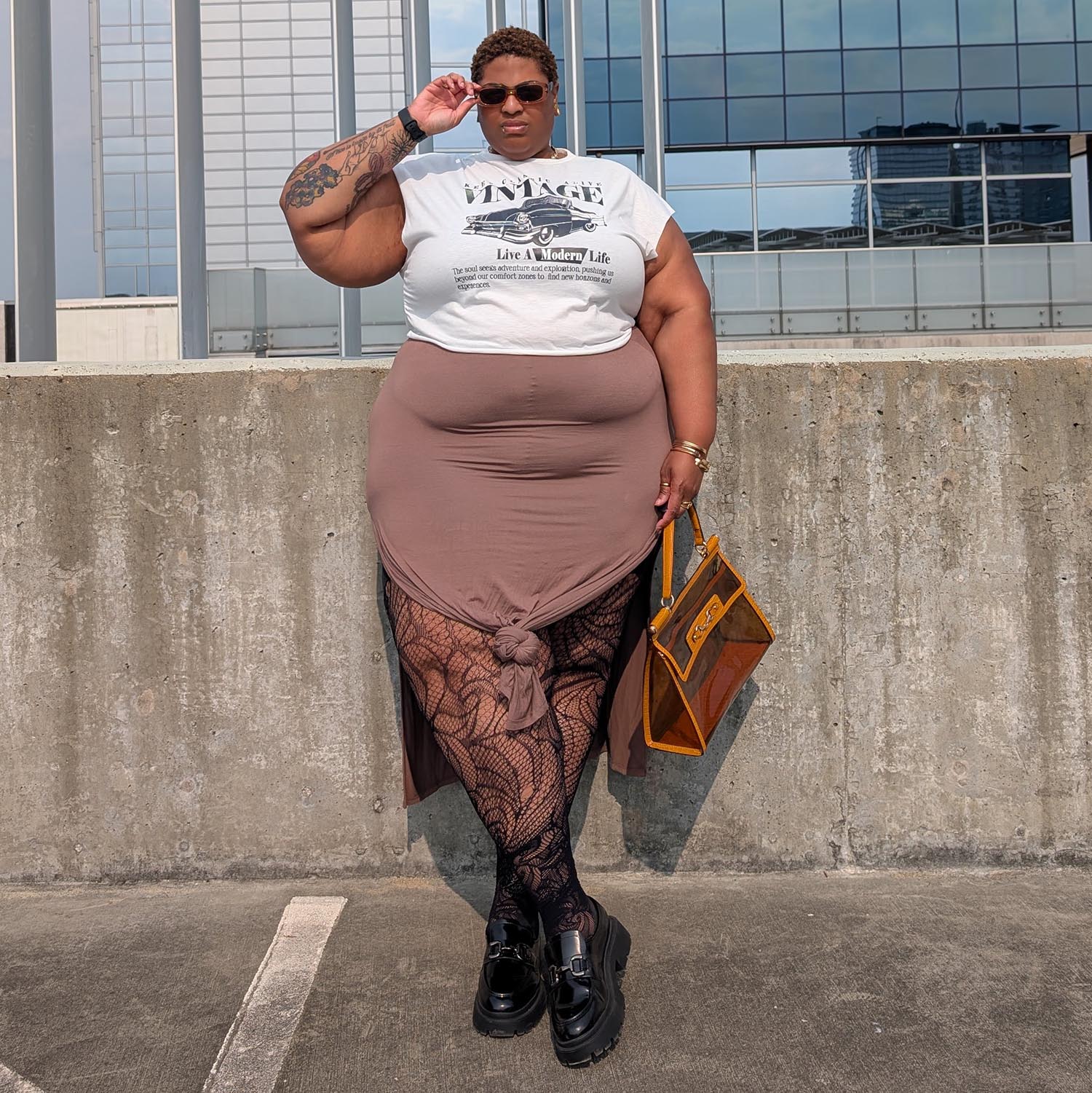 Thighs The Limit Fishnets - Timewarp - Black