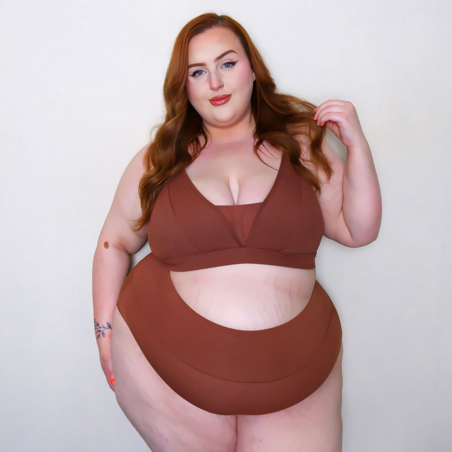 Everyday Ribbed Bra - Root Beer