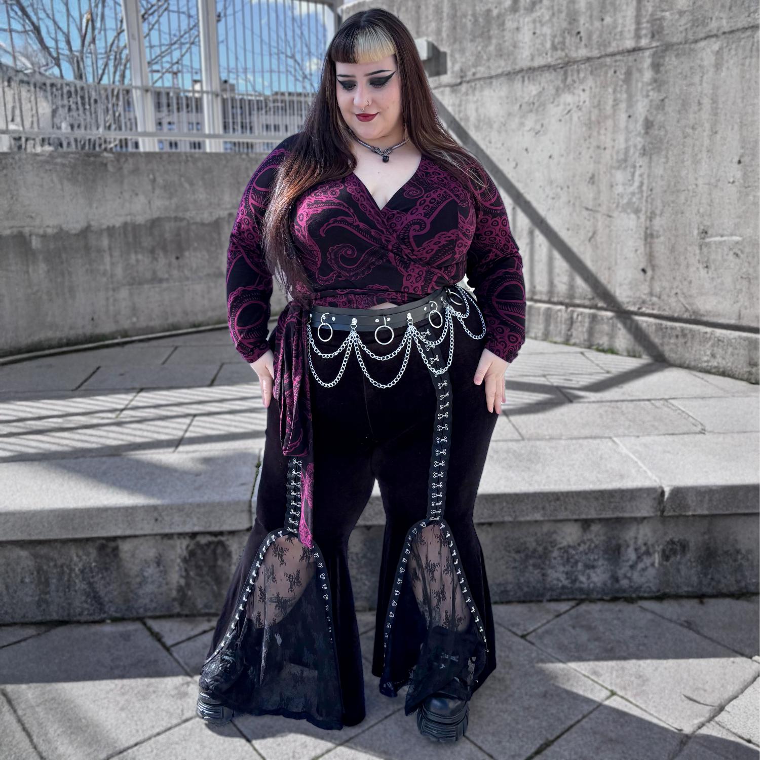 Organic Cotton Wrap Top - Kraken's Embrace