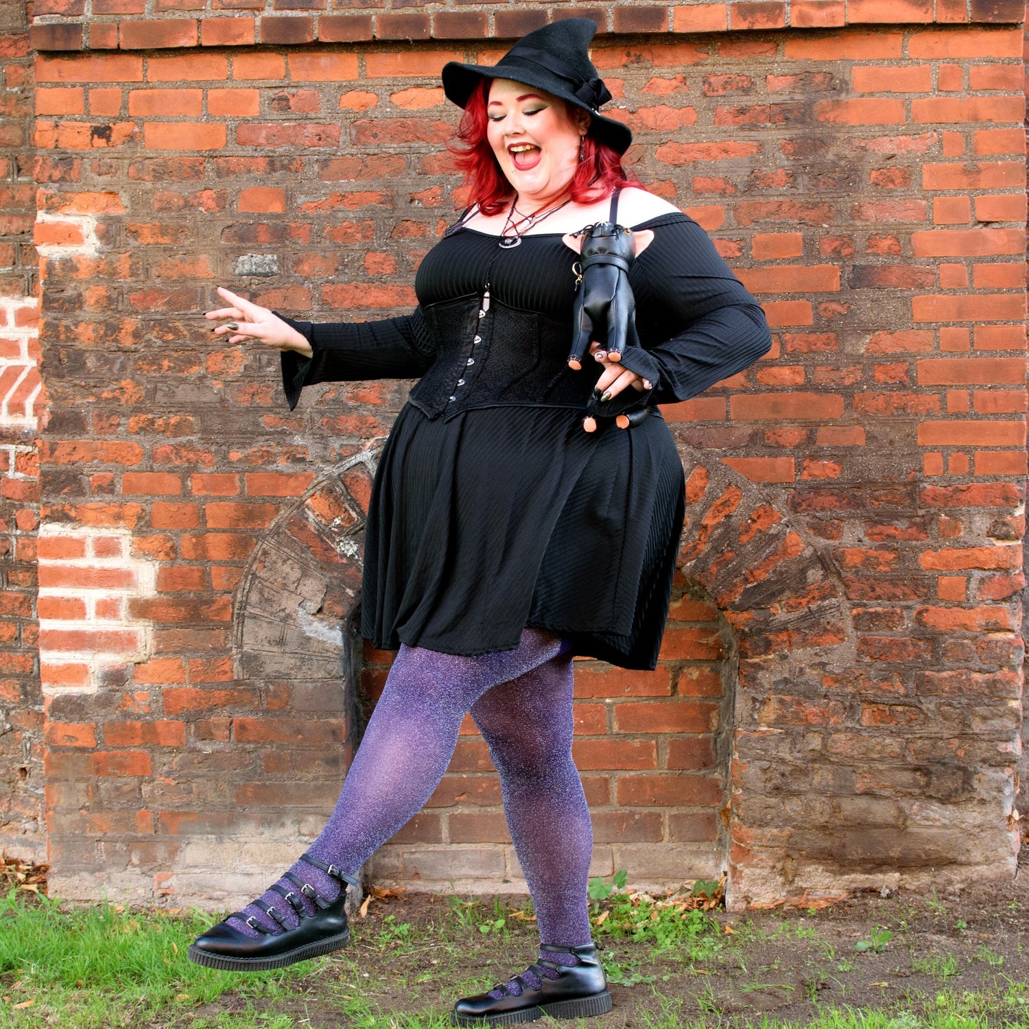 Lux Sparkle Tights - Amethyst