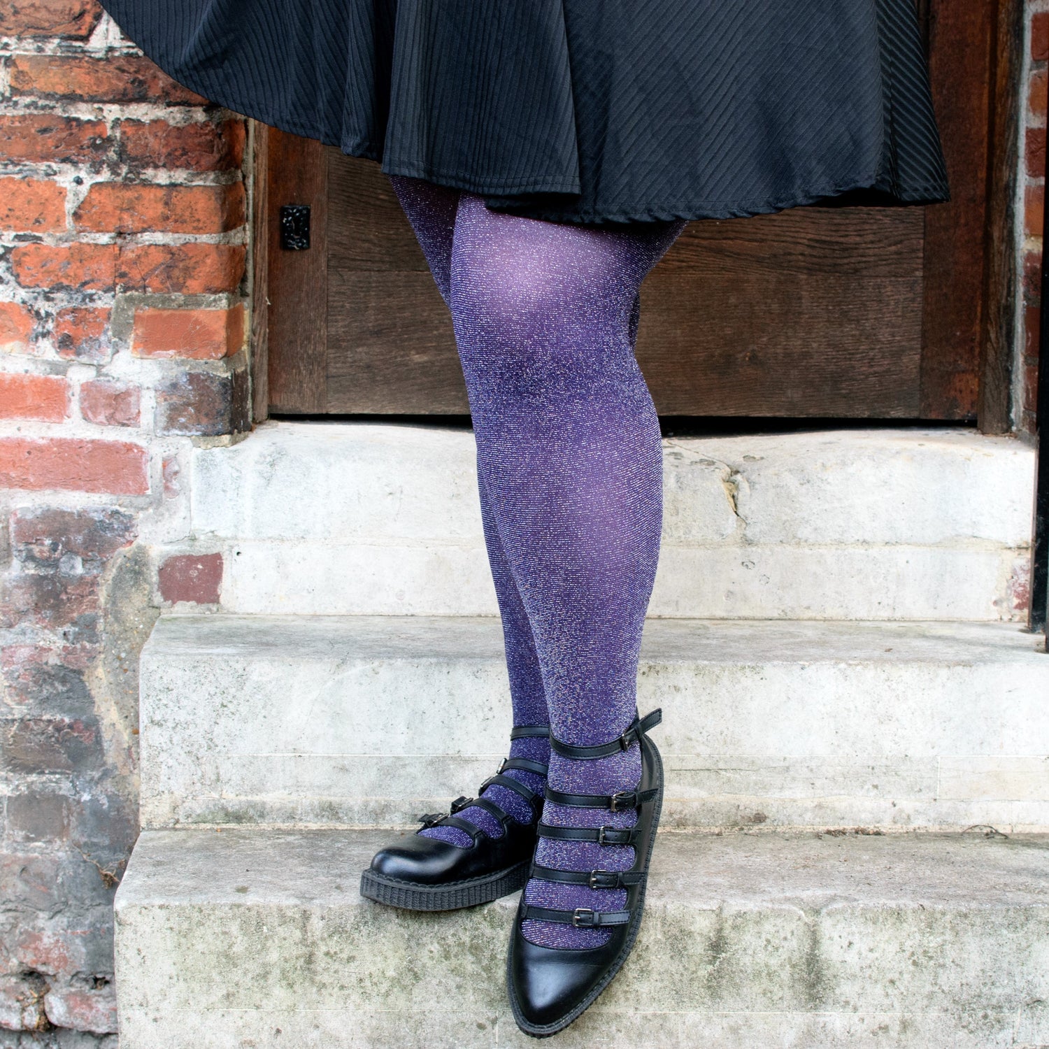 Lux Sparkle Tights - Amethyst