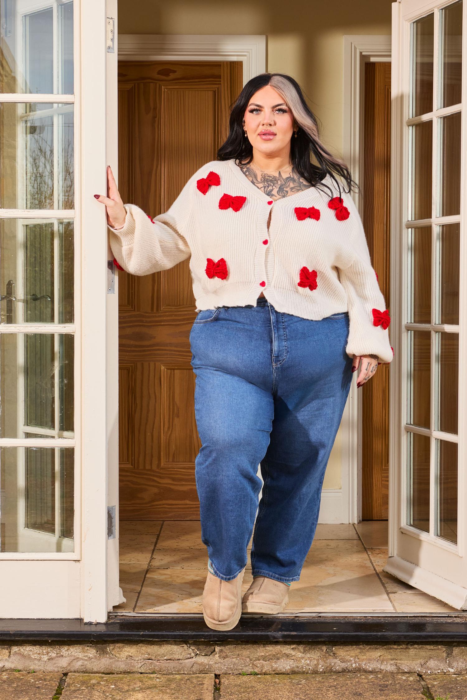 Organic Mom Jeans - Atlantic