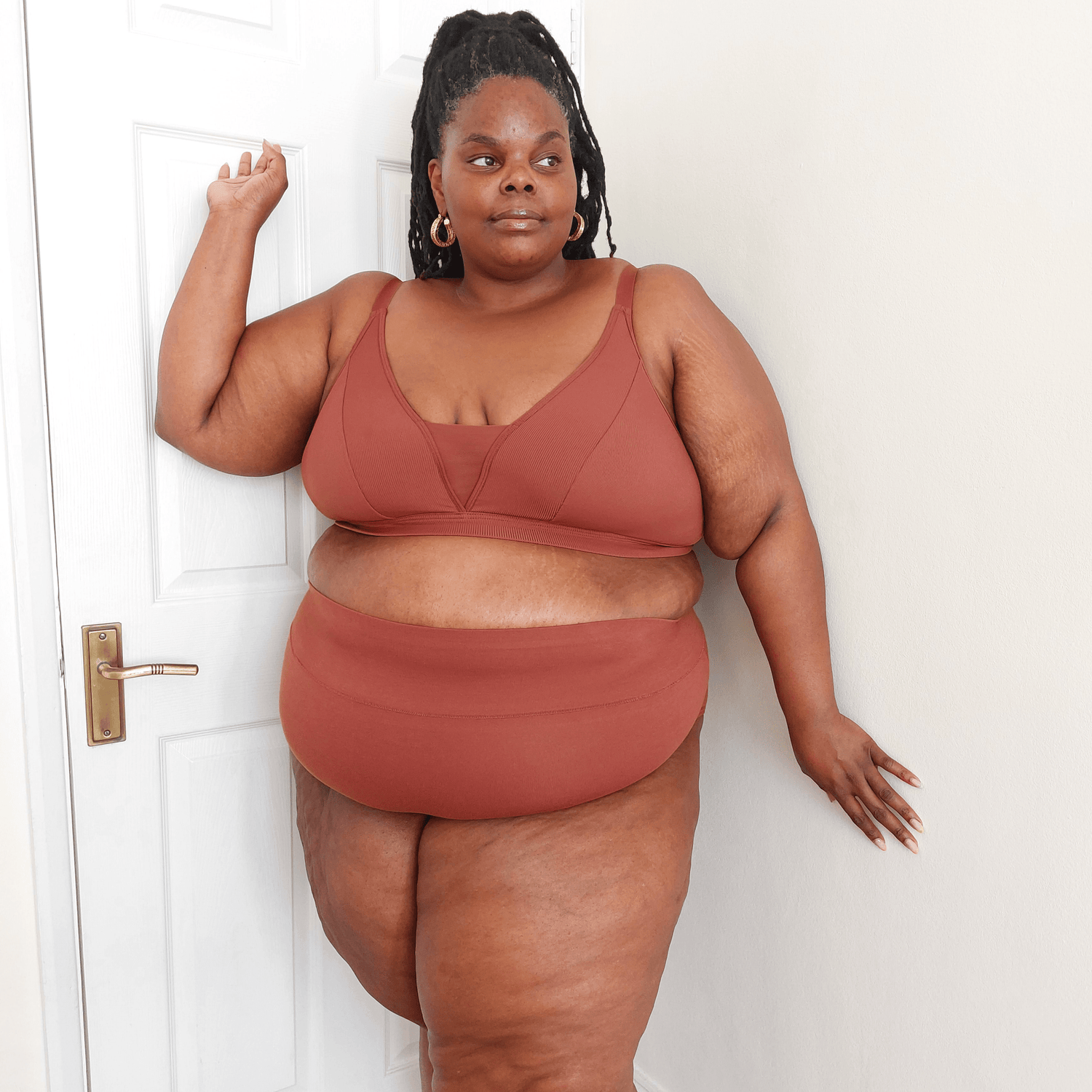 Everyday Ribbed Bra - Root Beer