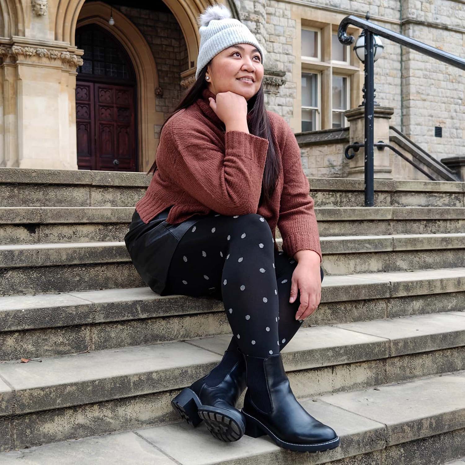 Christmas Tights - Polka Bear