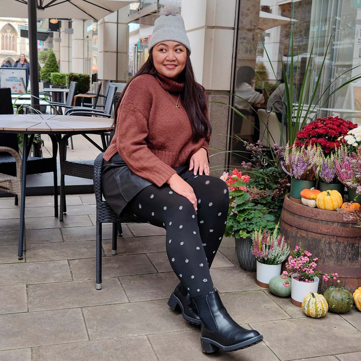 Christmas Tights - Polka Bear