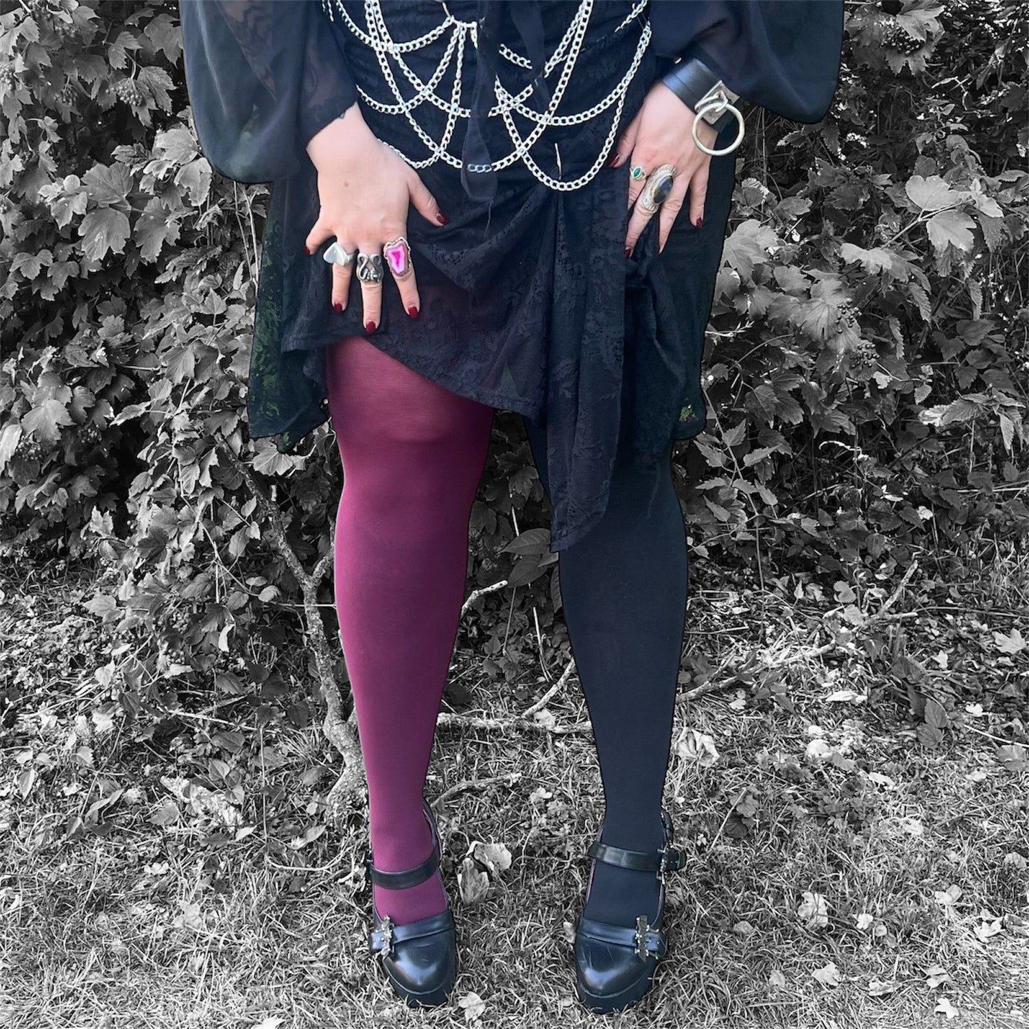 Duo Tights - Crimson Shadow