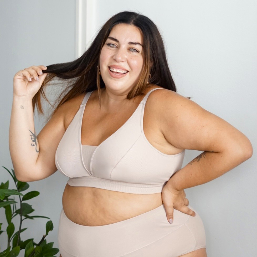 Everyday Ribbed Bra - Milk Bottle