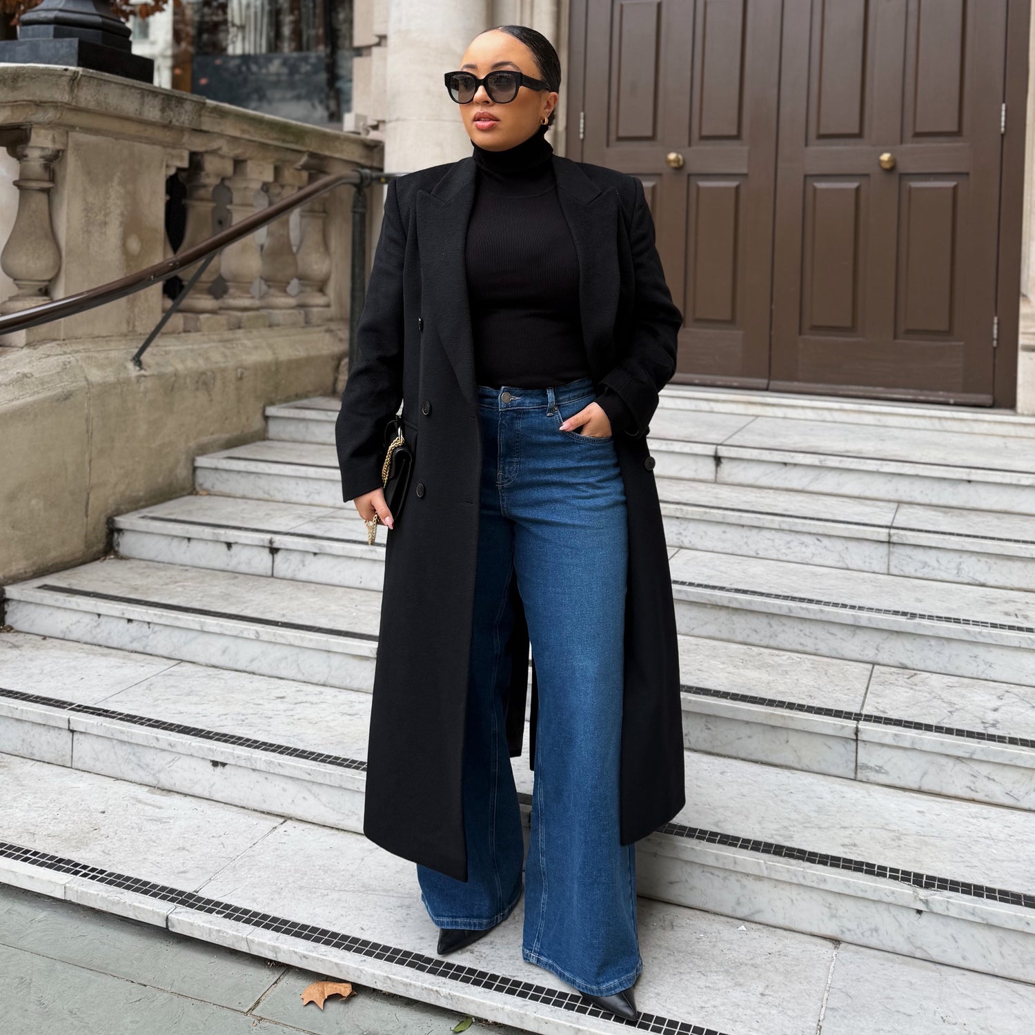 Organic Wide Leg Jeans - Atlantic