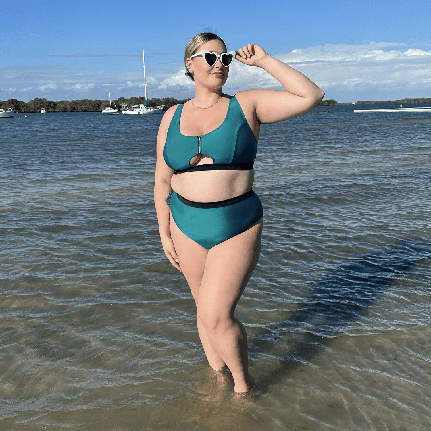 Bikini Bottoms - Hasta La Vista - Teal - Snag