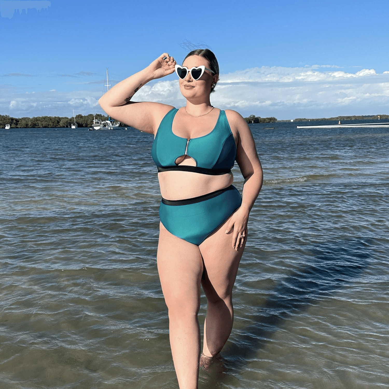 Bikini Bottoms - Hasta La Vista - Teal - Snag