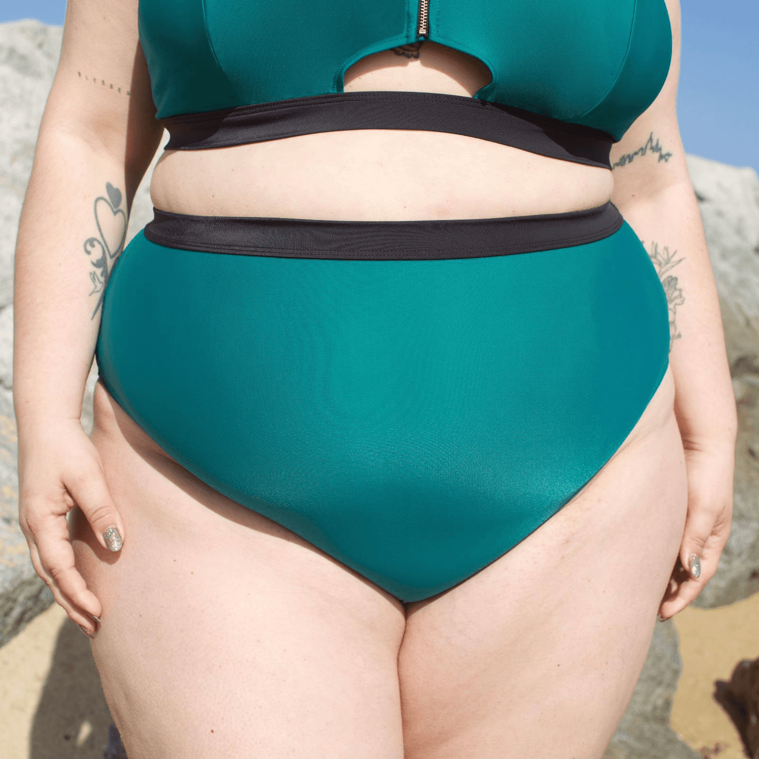 Bikini Bottoms - Hasta La Vista - Teal - Snag