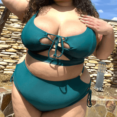 Bikini Top - What Babe? - Teal - Snag