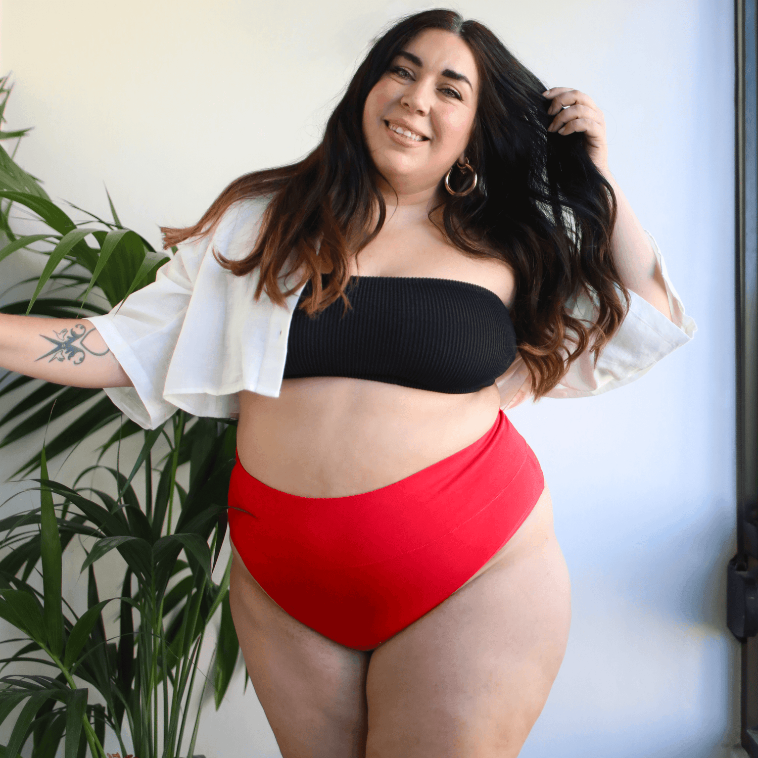 Cheeky High Leg Knickers - Lobster - Snag