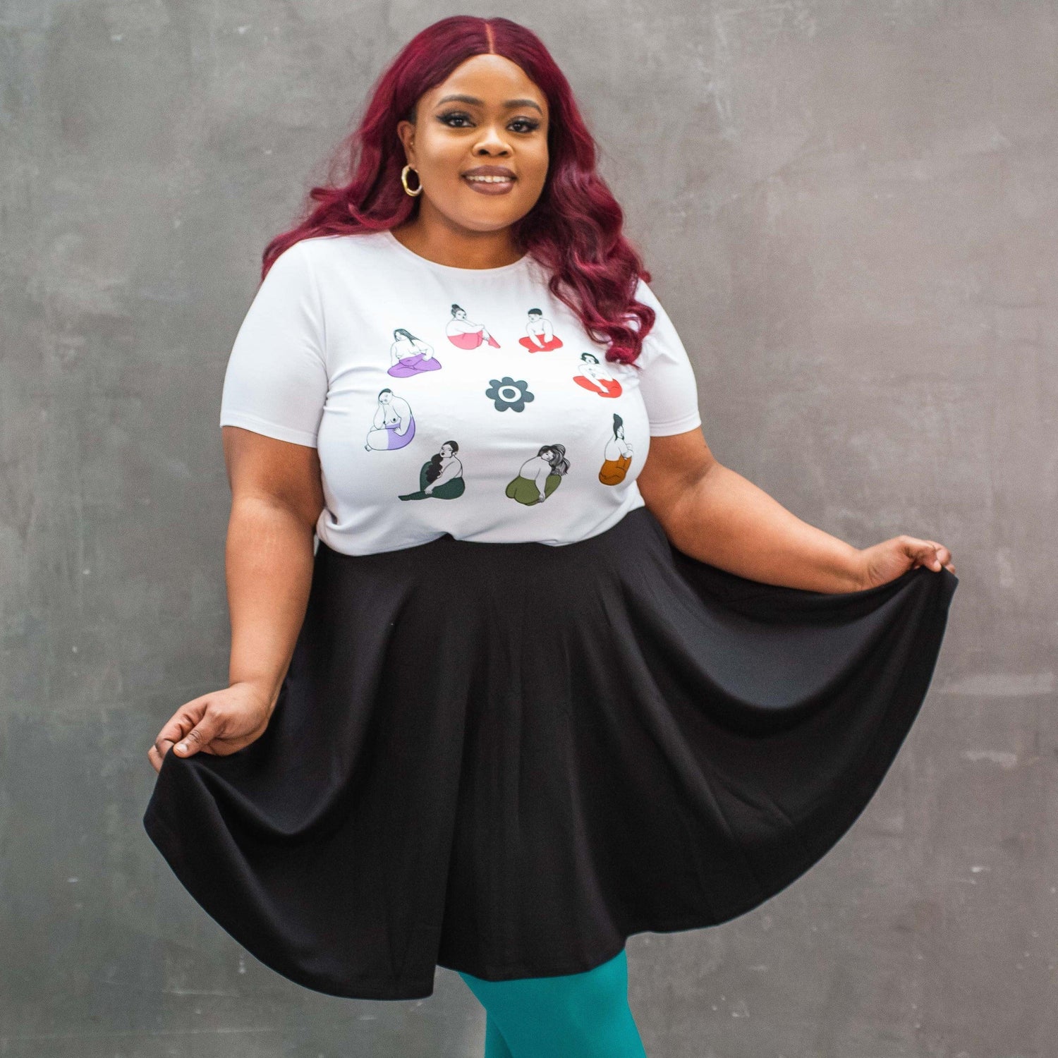 Flare Skirt - Oh My Gosh! - Black - Snag