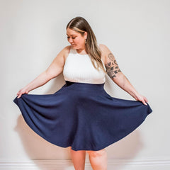 Flare Skirt - Oh My Gosh! - Navy - Snag