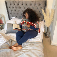 Merino Wool Footless Tights - Royal Navy - Snag