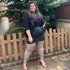 Merino Wool Footless Tights - Sand Dollar - Snag