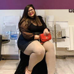 Merino Wool Footless Tights - Sand Dollar - Snag