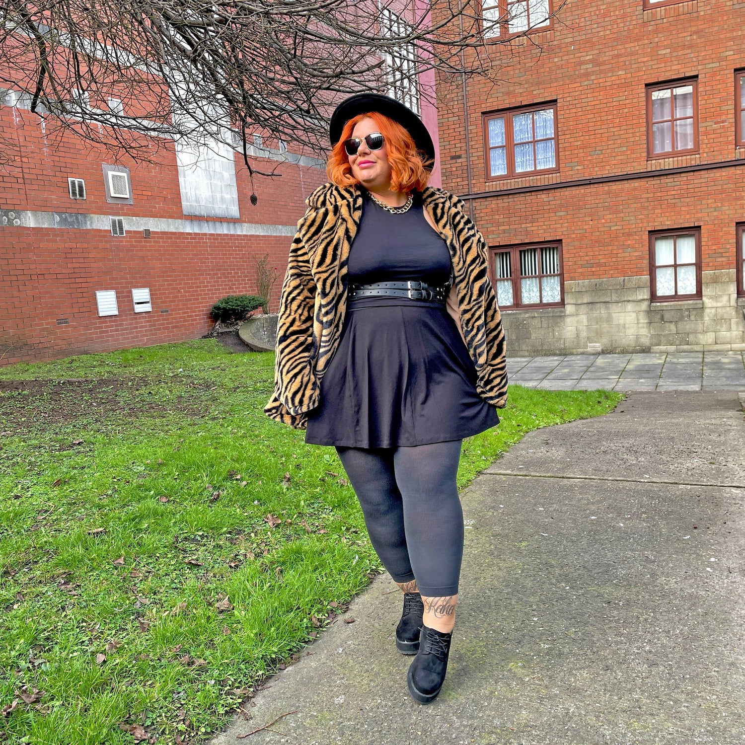 Merino Wool Footless Tights - Storm Cloud - Snag