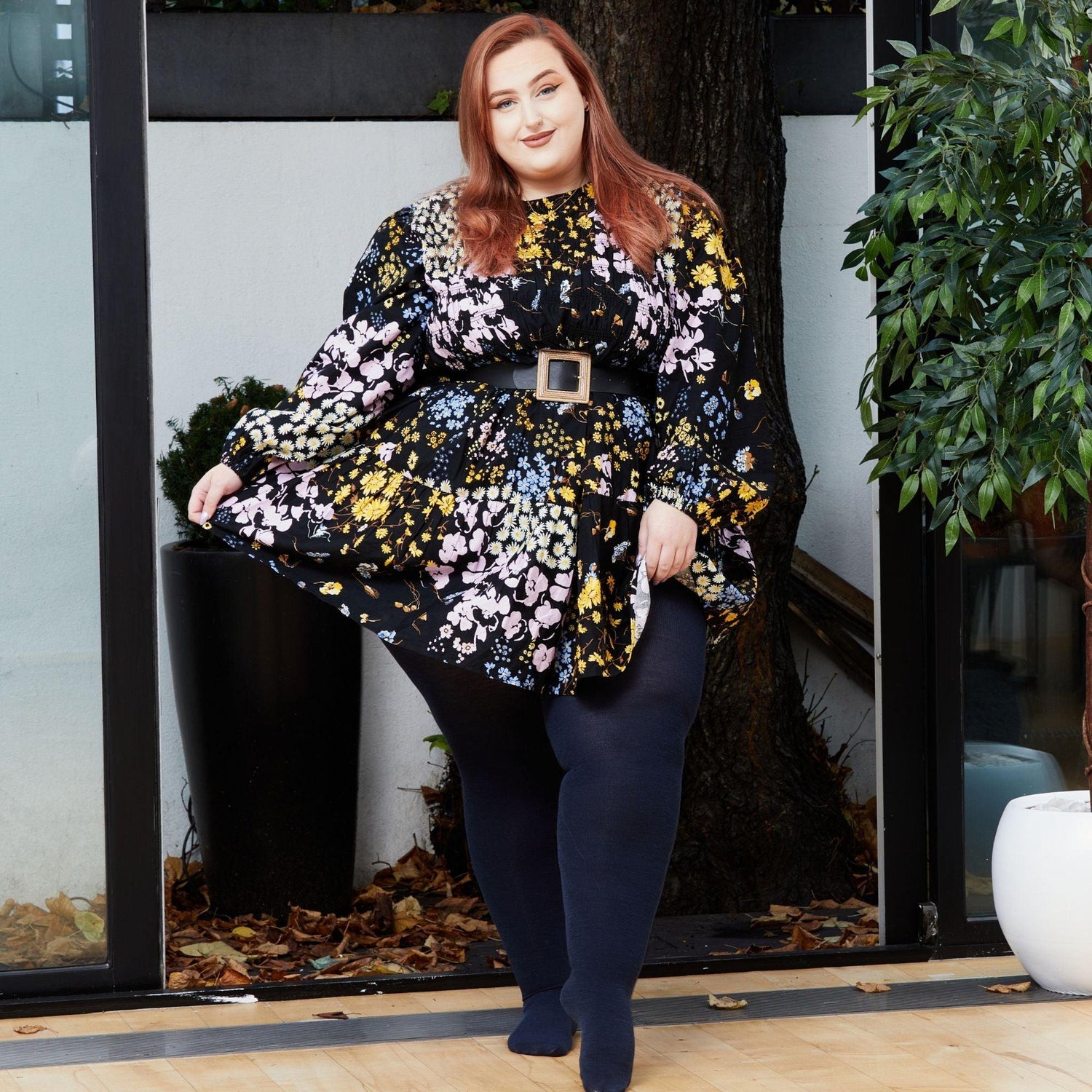 Merino Wool Tights - Royal Navy - Snag