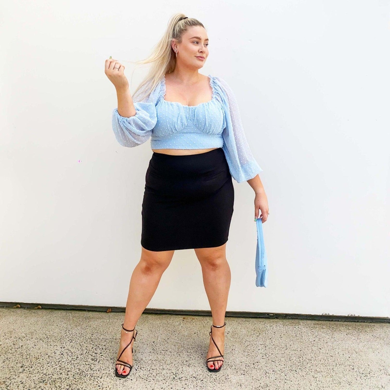 Pencil Skirt - Oh my! - Black - Snag