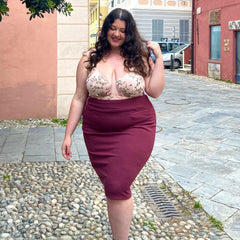 Pencil Skirt - Oh my! - Burgundy - Snag