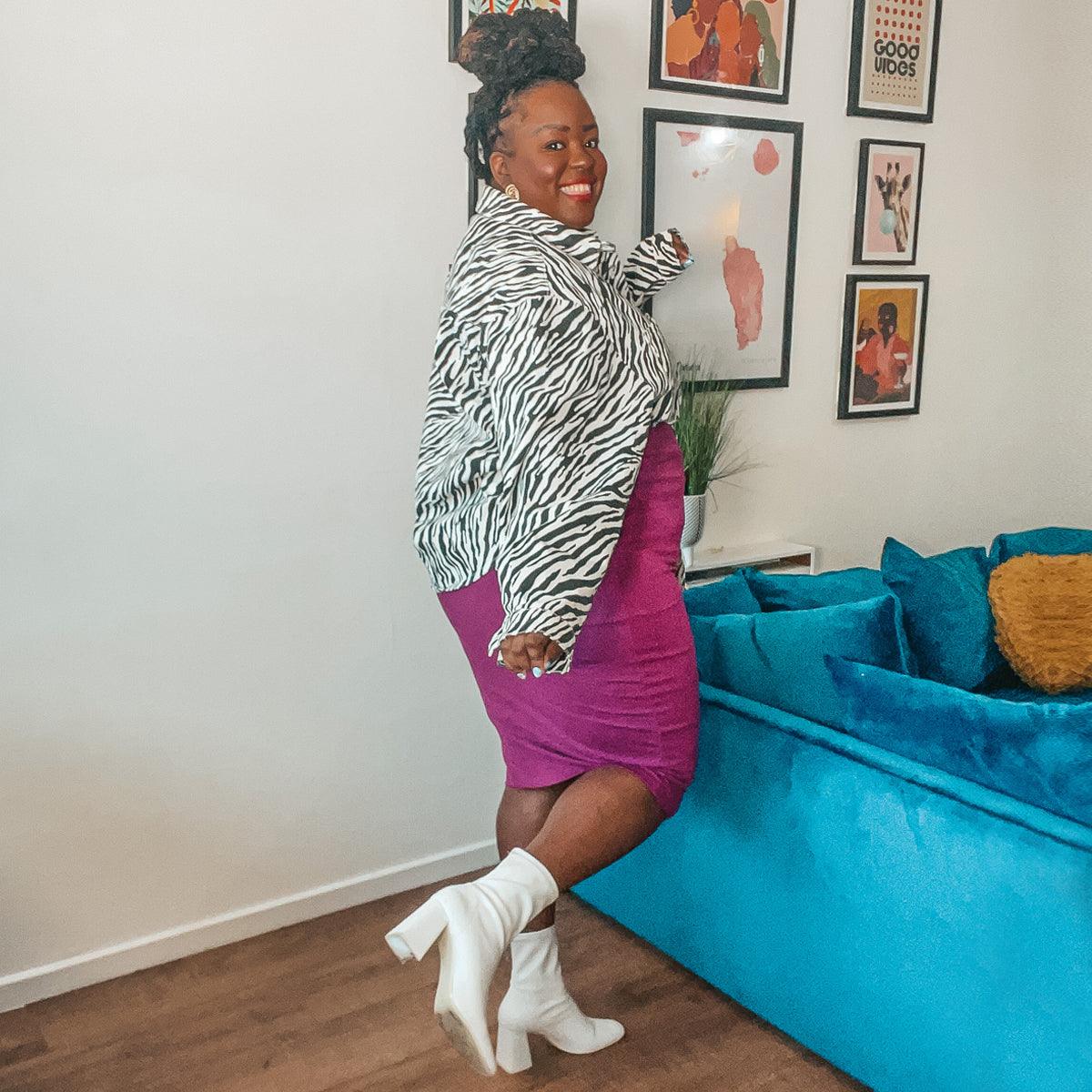 Pencil Skirt - Oh my! Figgy Pudding - Snag