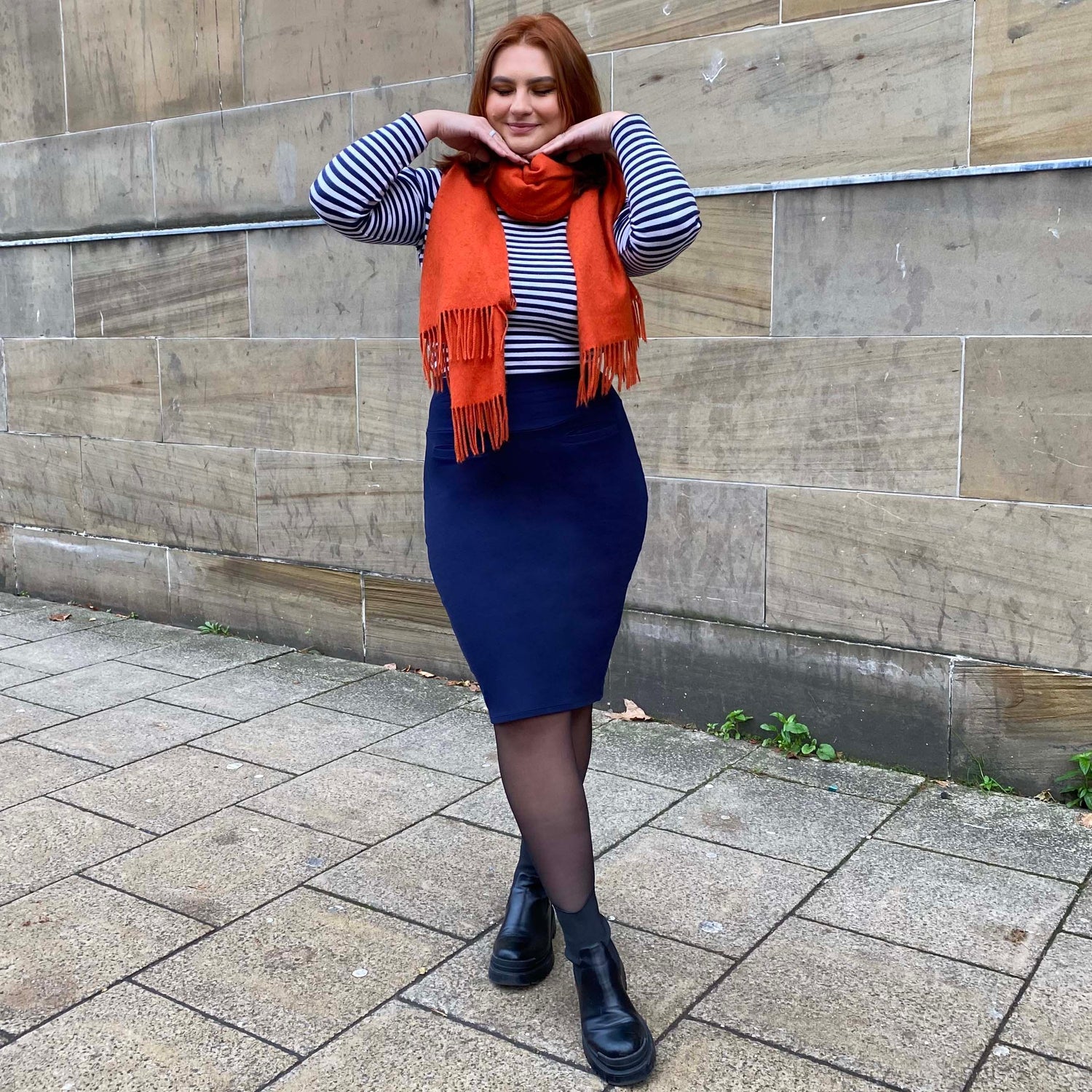 Pencil Skirt - Oh my! - Navy - Snag