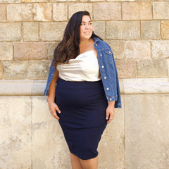 Pencil Skirt - Oh my! - Navy - Snag