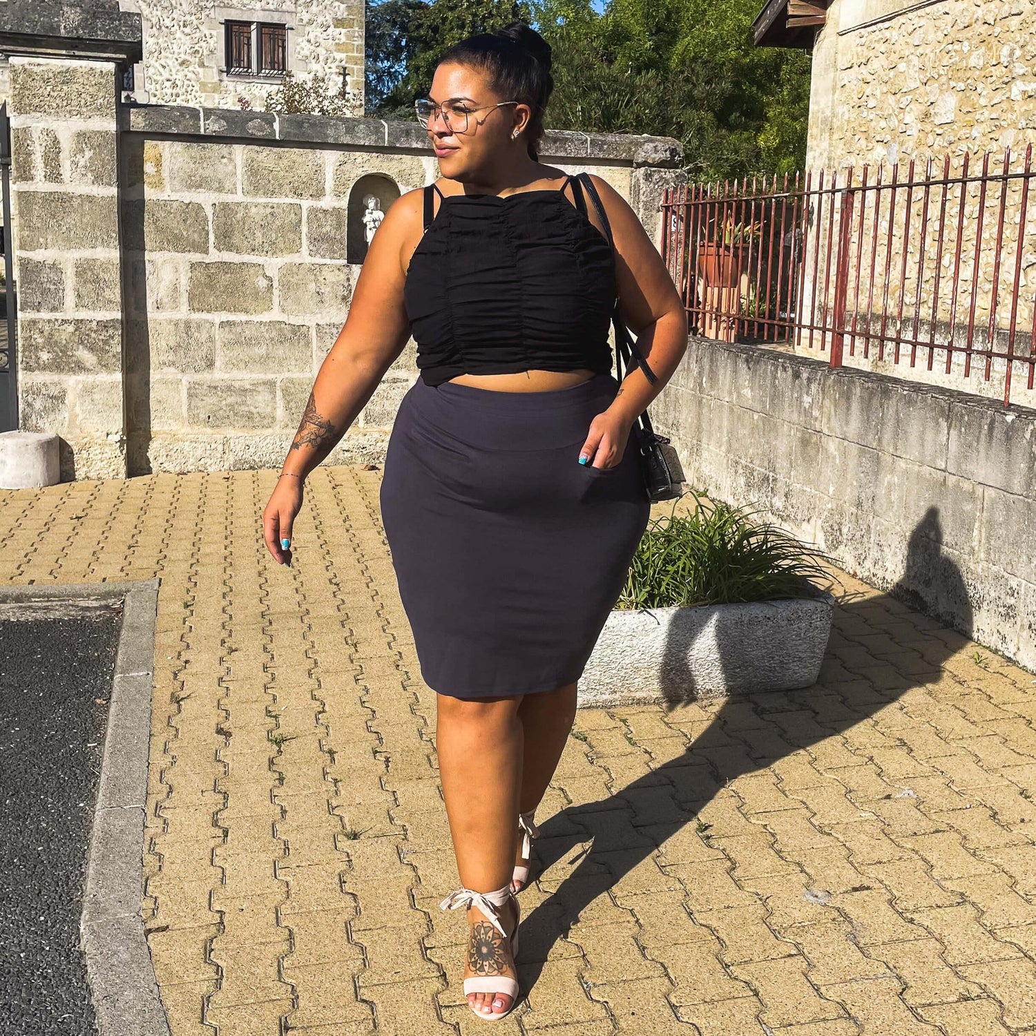 Pencil Skirt - Oh my! - Slate Grey - Snag