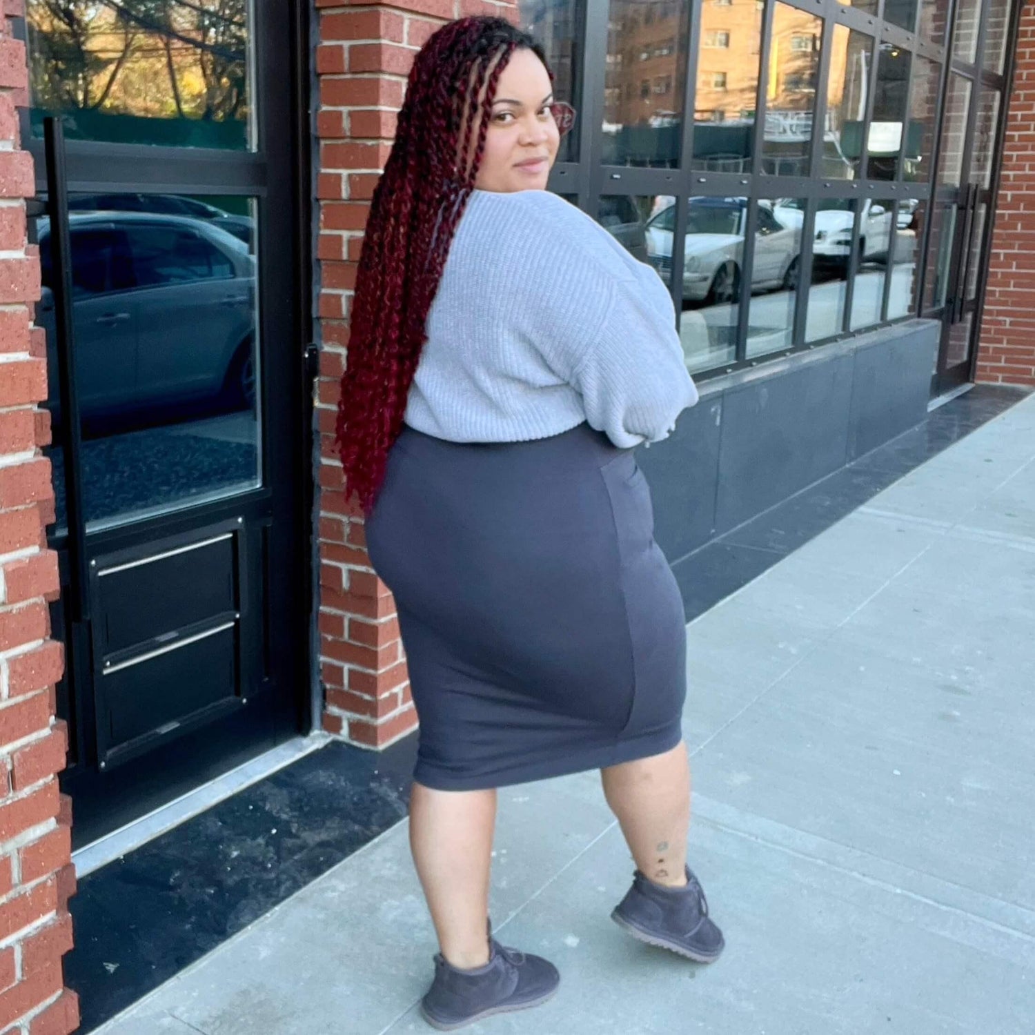 Pencil Skirt - Oh my! - Slate Grey - Snag