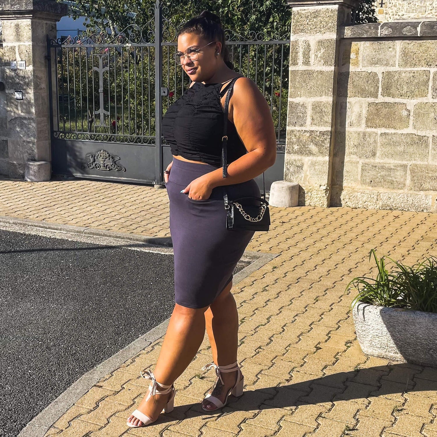 Pencil Skirt - Oh my! - Slate Grey - Snag