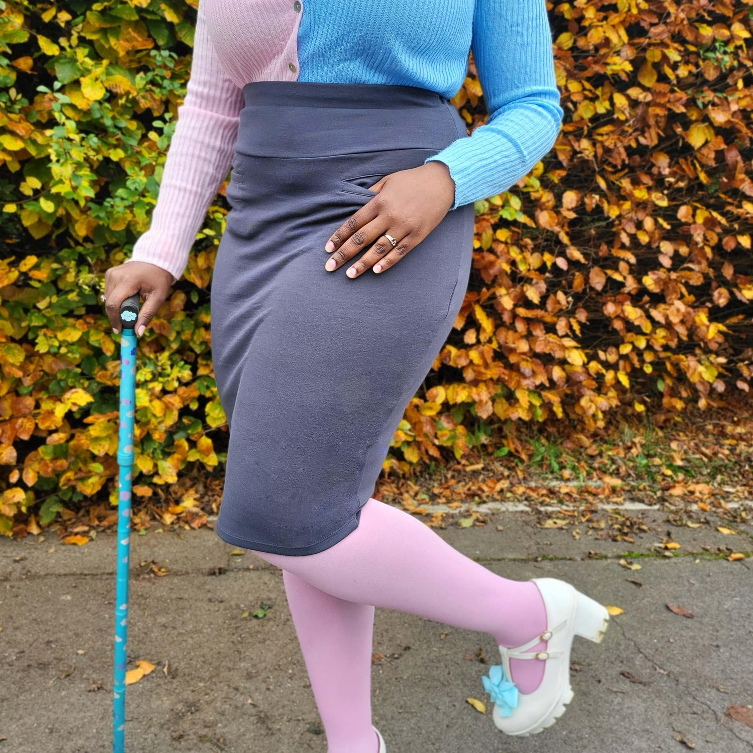 Pencil Skirt - Oh my! - Slate Grey - Snag