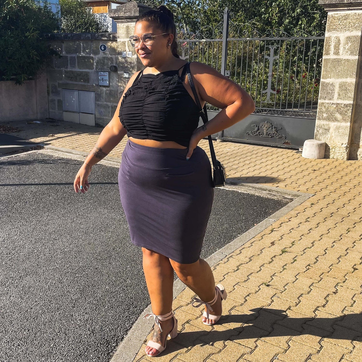 Pencil Skirt - Oh my! - Slate Grey - Snag