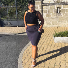 Pencil Skirt - Oh my! - Slate Grey - Snag