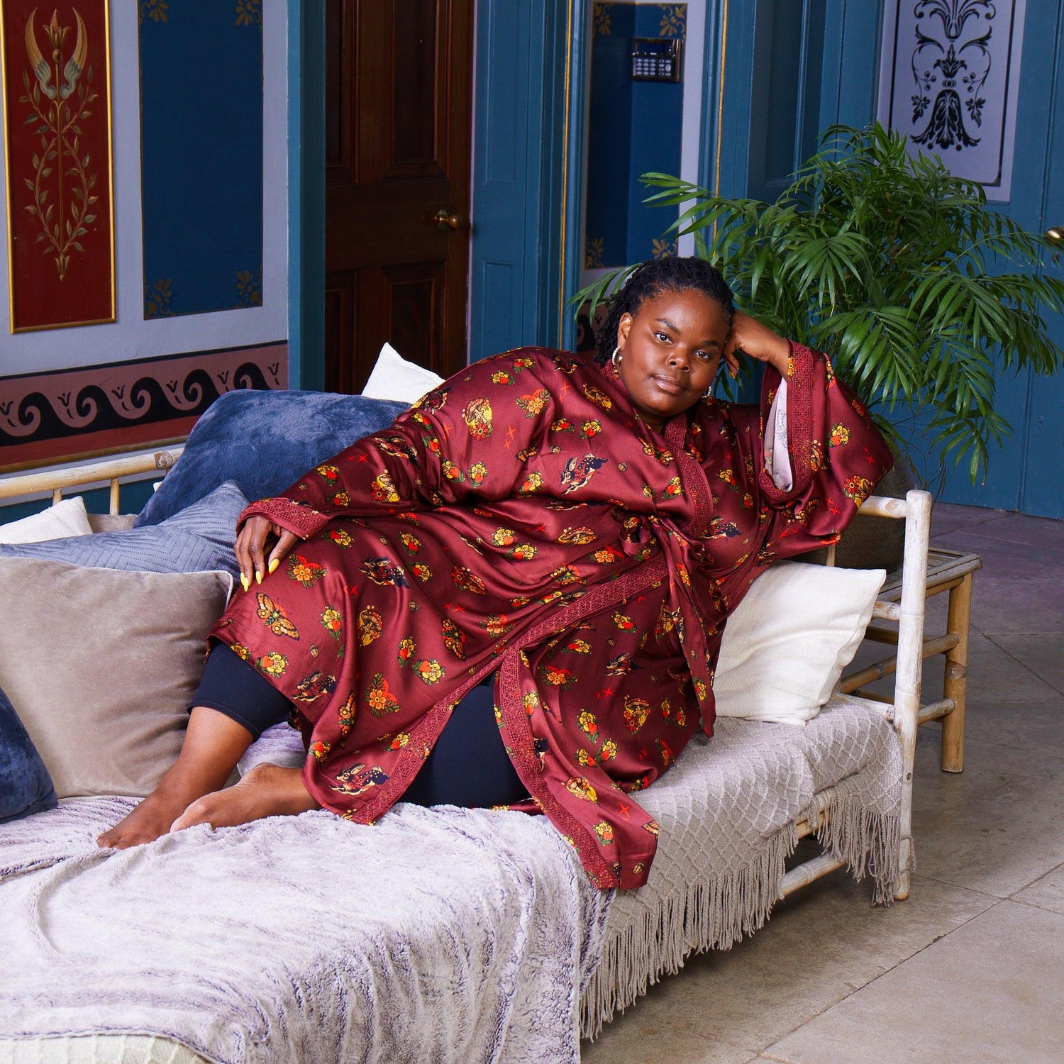 Satin Robe - Fortune - Snag