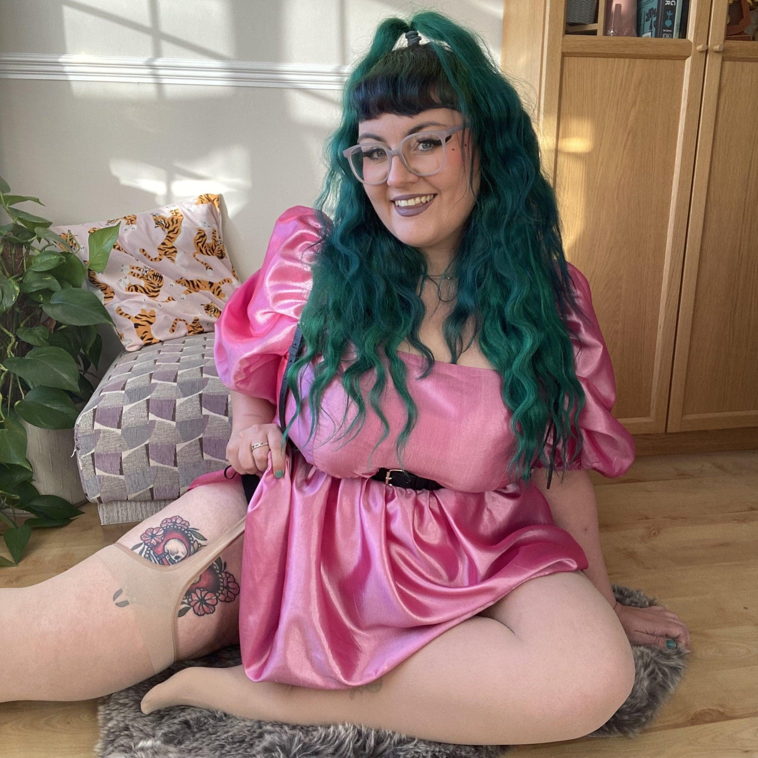 Sheer Mock Garter - Burlesque - Vanilla Marshmallow - Snag