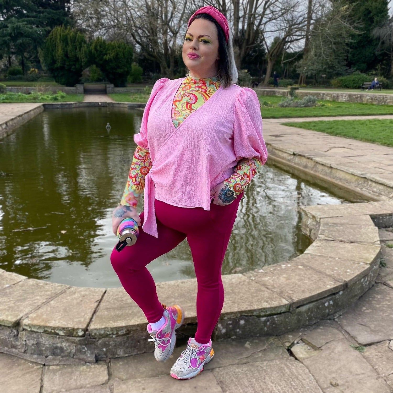 Squat Proof Long Leggings - Raspberry Pie - Snag